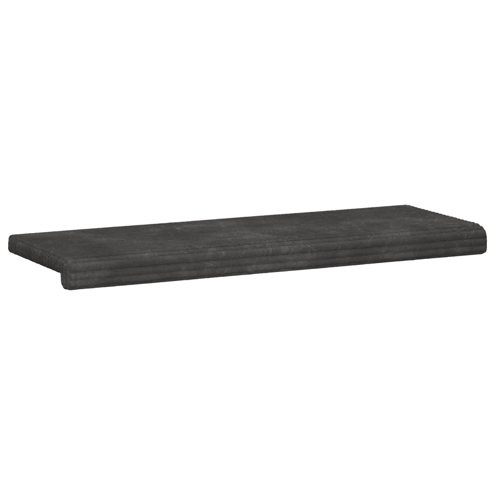 Suoliuko pagalvė Pūkuota korduroja Tamsiai pilka Gylis 35 cm