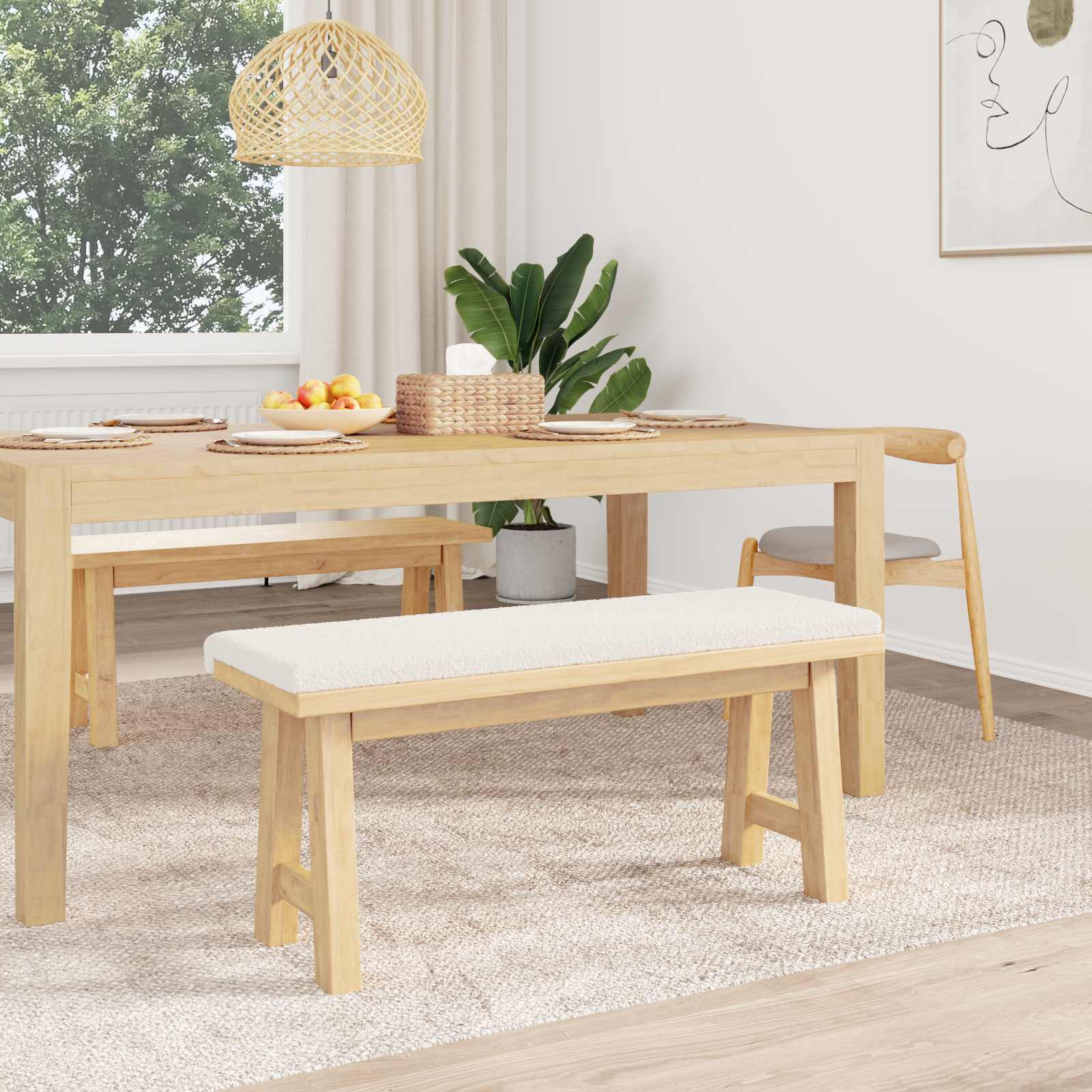 Suoliuko pagalvė Šerpos audinys Kreminė Gylis 35 cm