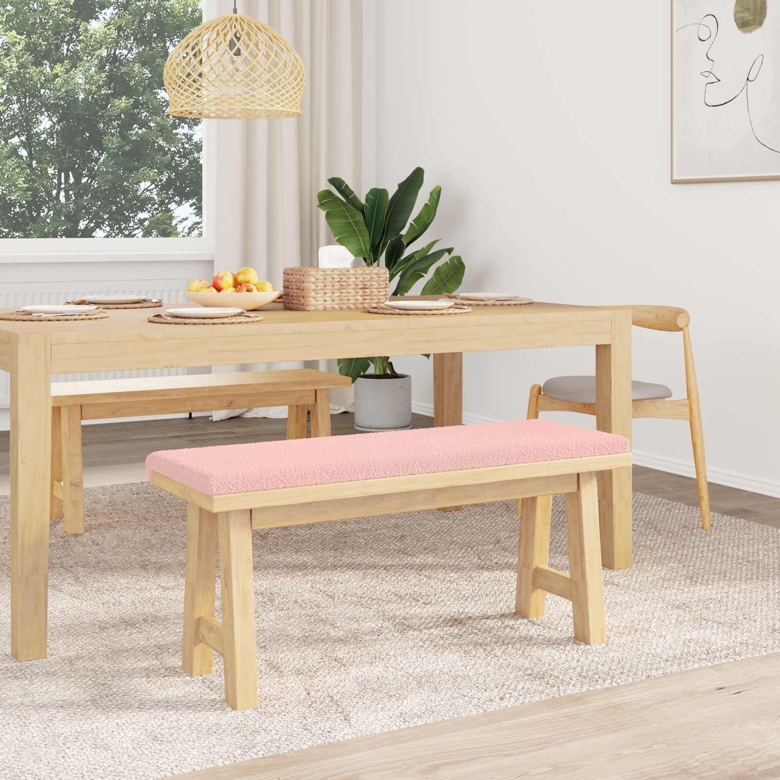 Suoliuko pagalvė Šerpos audinys Rožinė Gylis 35 cm