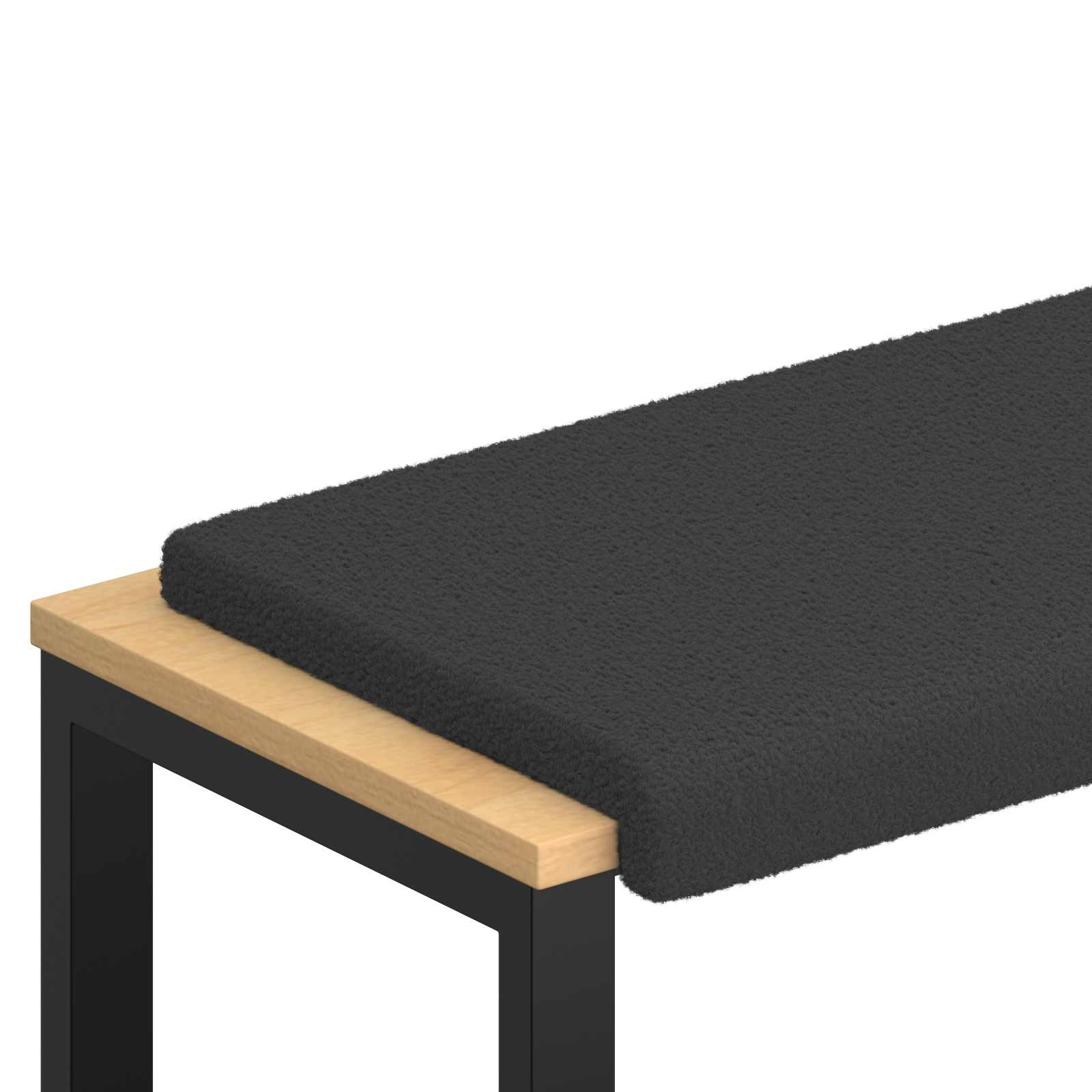 Suoliuko pagalvė Šerpos audinys Tamsiai pilka Gylis 35 cm