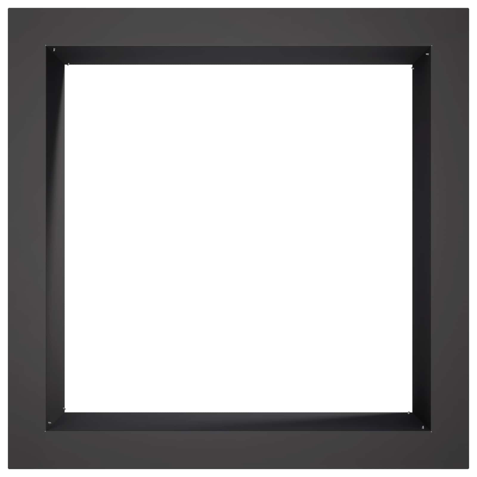 Laužavietės žiedas Juoda 90 x 90 x 25 cm Plienas