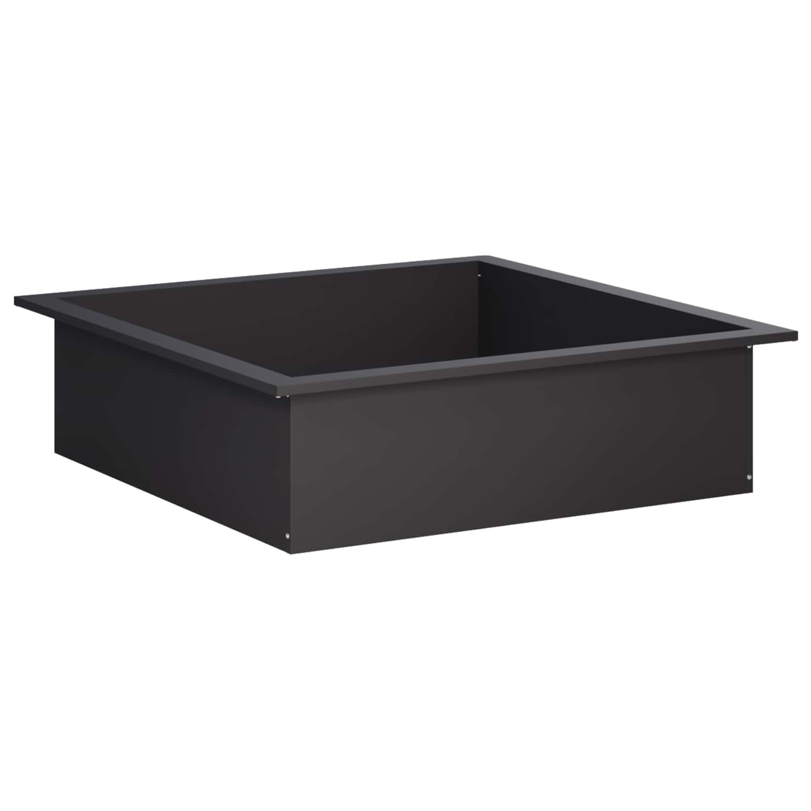 Laužavietės žiedas Juoda 90 x 90 x 25 cm Plienas