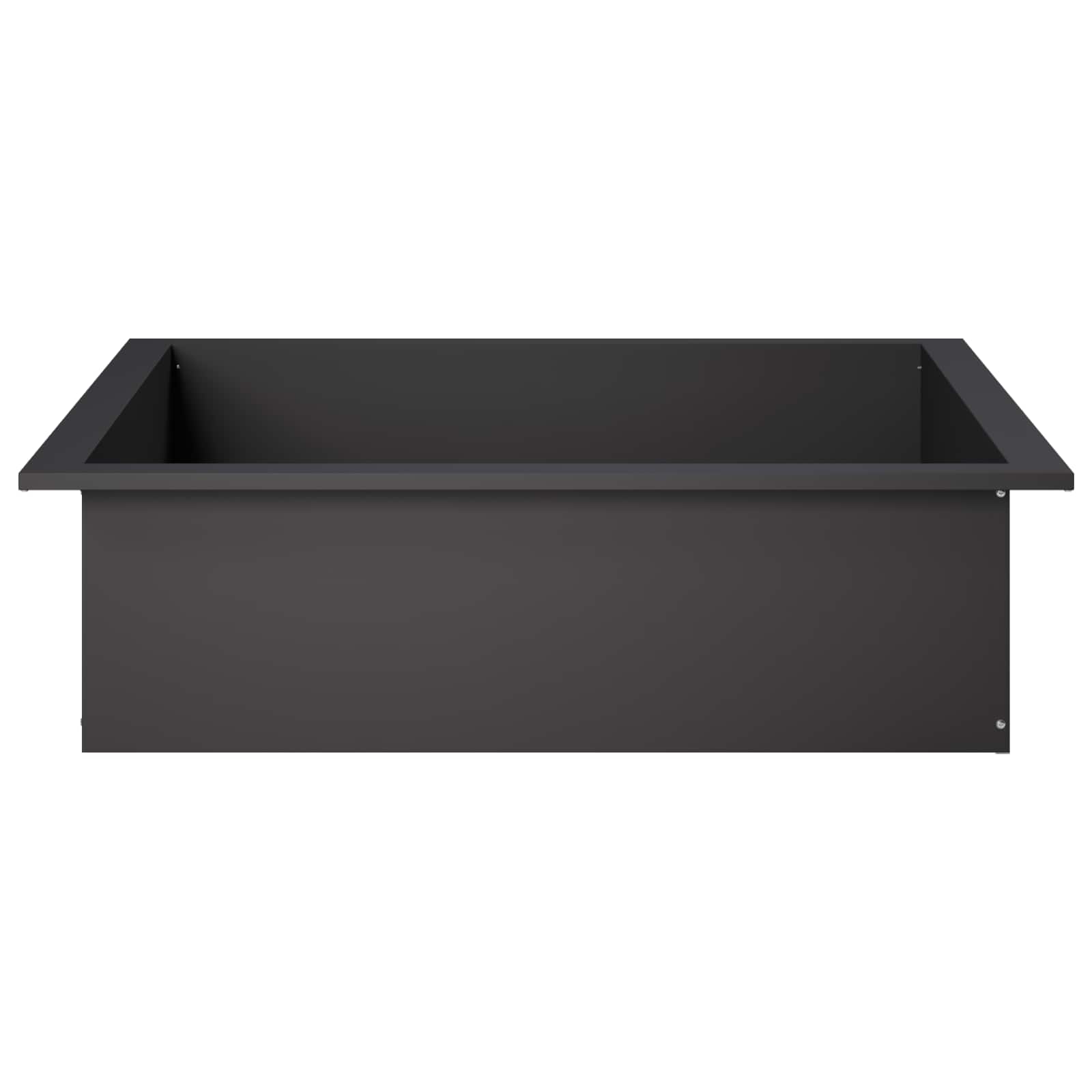Laužavietės žiedas Juoda 90 x 90 x 25 cm Plienas
