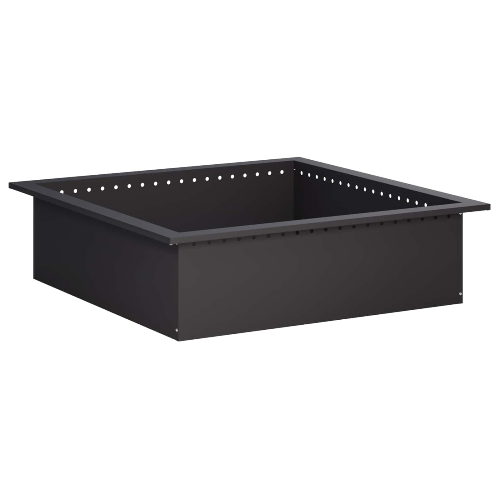 Laužavietės žiedas Juoda 80 x 80 x 25 cm Plienas
