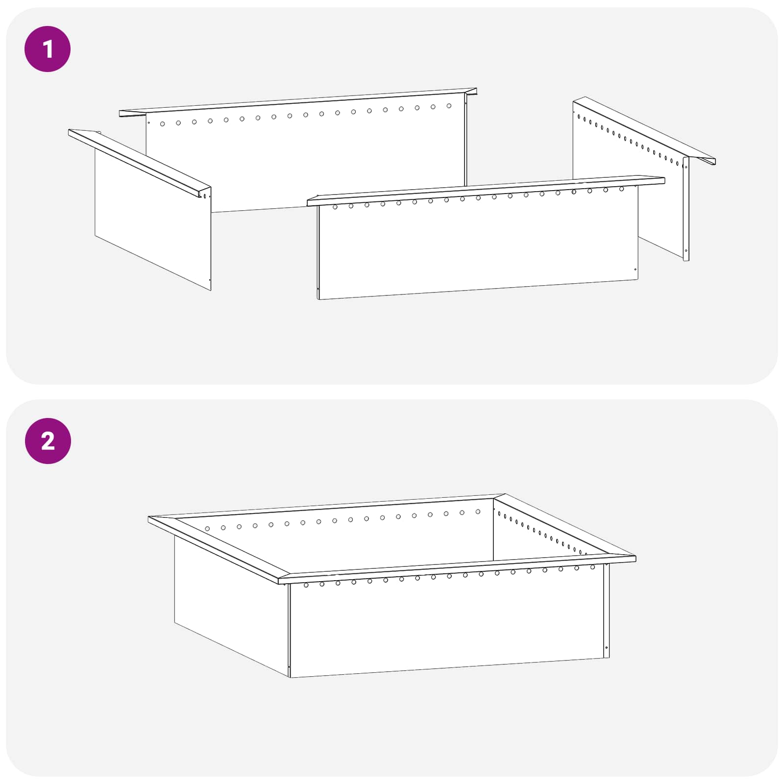 Laužavietės žiedas Juoda 90 x 90 x 25 cm Plienas