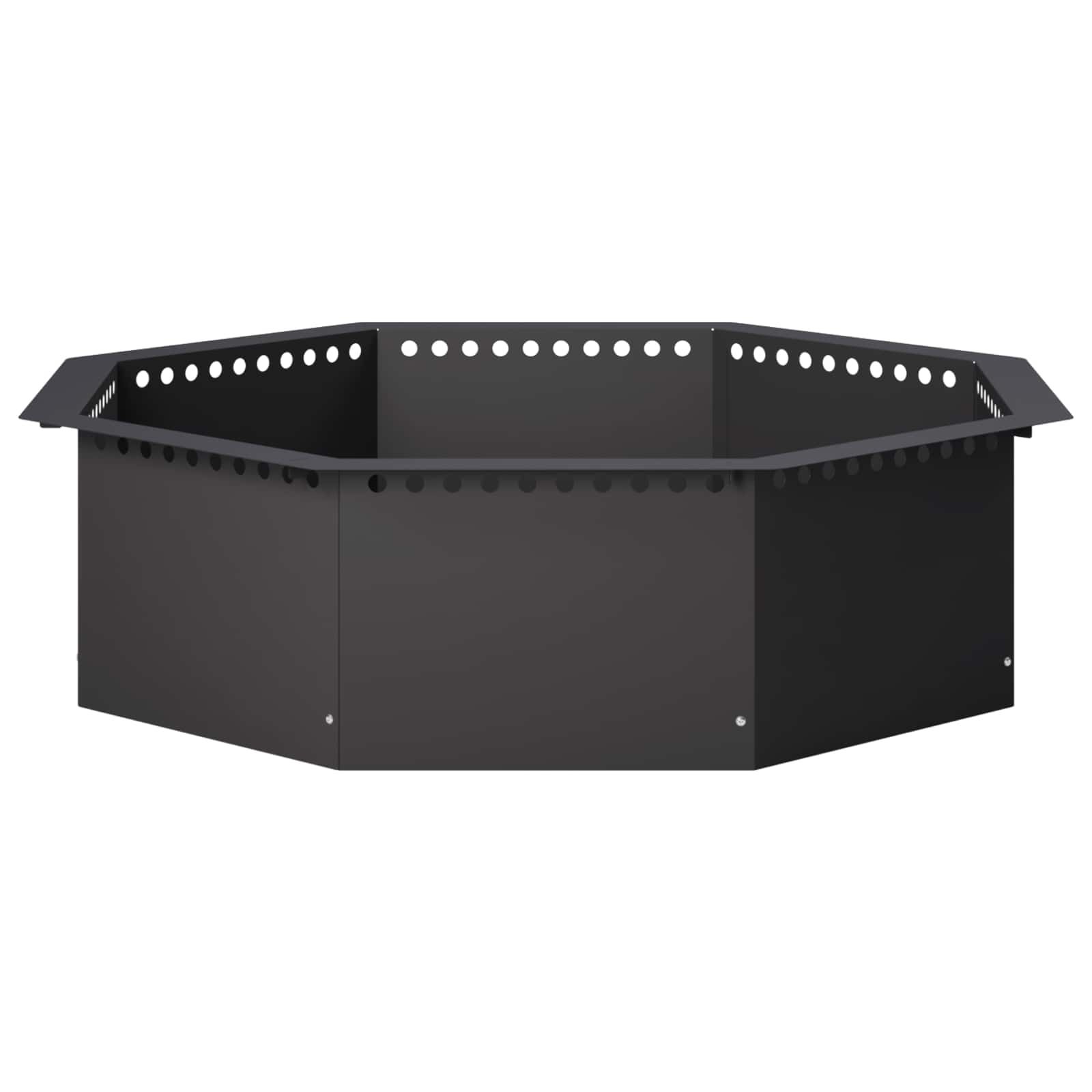Laužavietės žiedas Juoda 80 x 80 x 25 cm Plienas