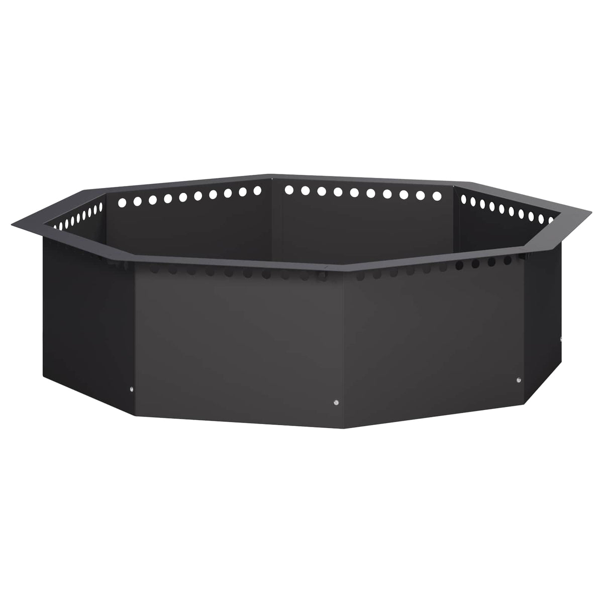 Laužavietės žiedas Juoda 90 x 90 x 25 cm Plienas