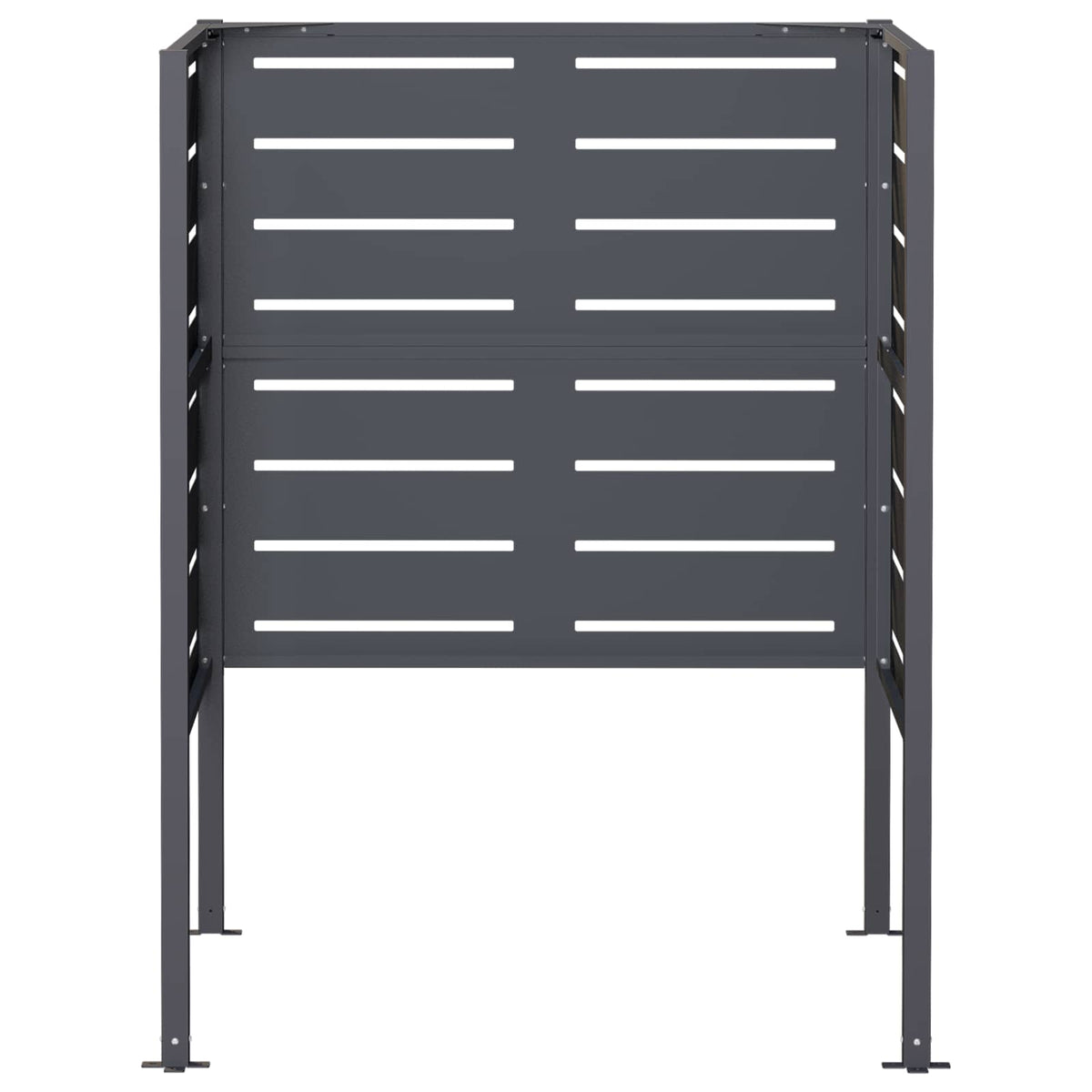 Atliekų konteinerio ekranas 85 x 85 x 113 cm Plienas Antracito