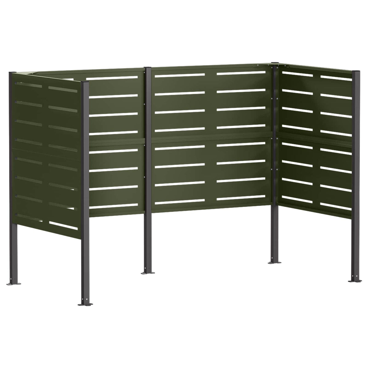 Atliekų konteinerio ekranas 167 x 85 x 113 cm Plienas