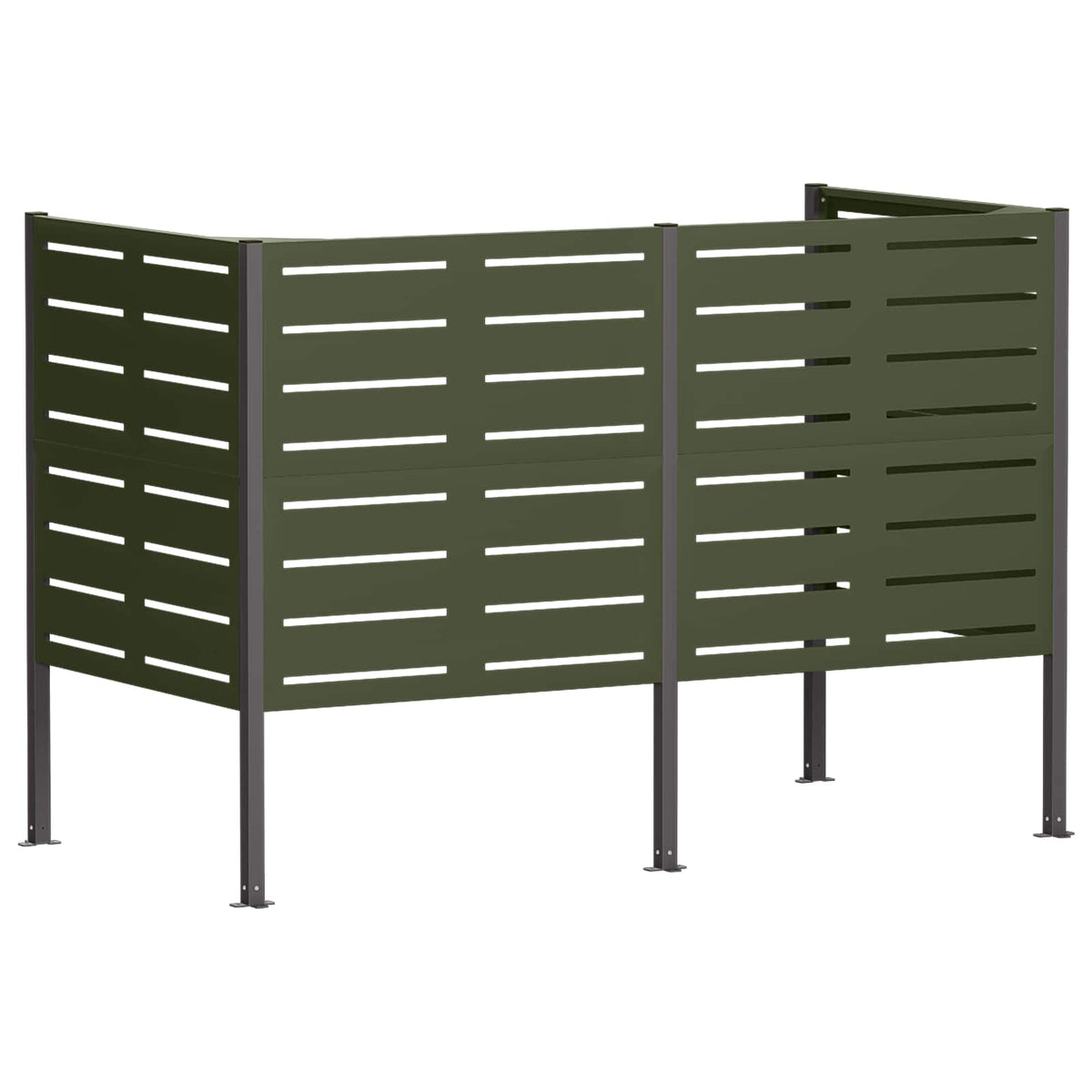 Atliekų konteinerio ekranas 167 x 85 x 113 cm Plienas