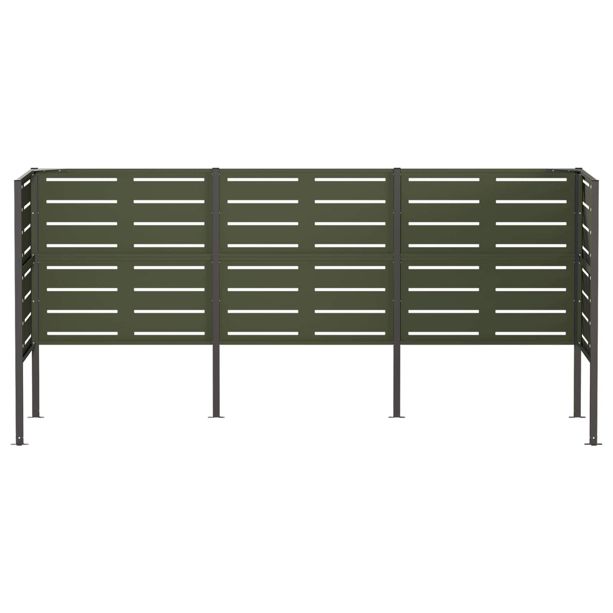 Atliekų konteinerio ekranas 249 x 85 x 113 cm Plienas