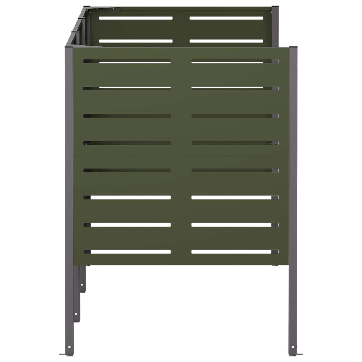 Atliekų konteinerio ekranas 249 x 85 x 113 cm Plienas