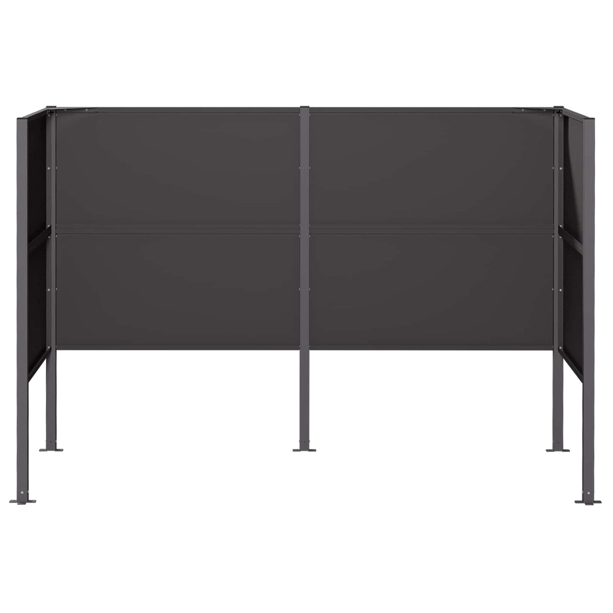 Atliekų konteinerio ekranas 167 x 85 x 113 cm Plienas Juoda