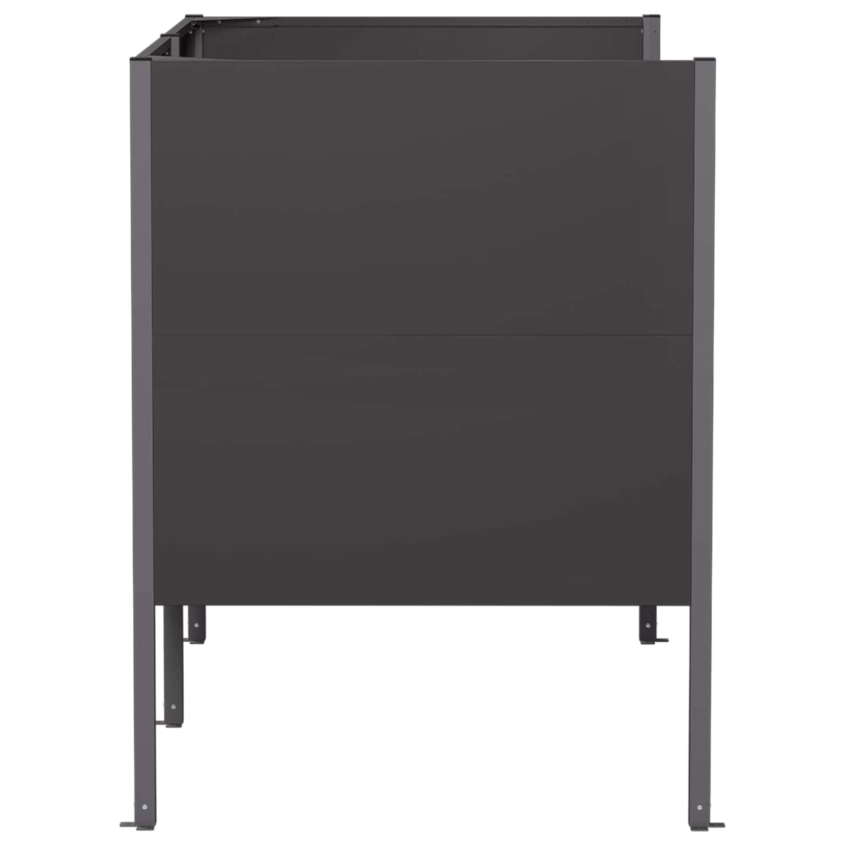 Atliekų konteinerio ekranas 167 x 85 x 113 cm Plienas Juoda