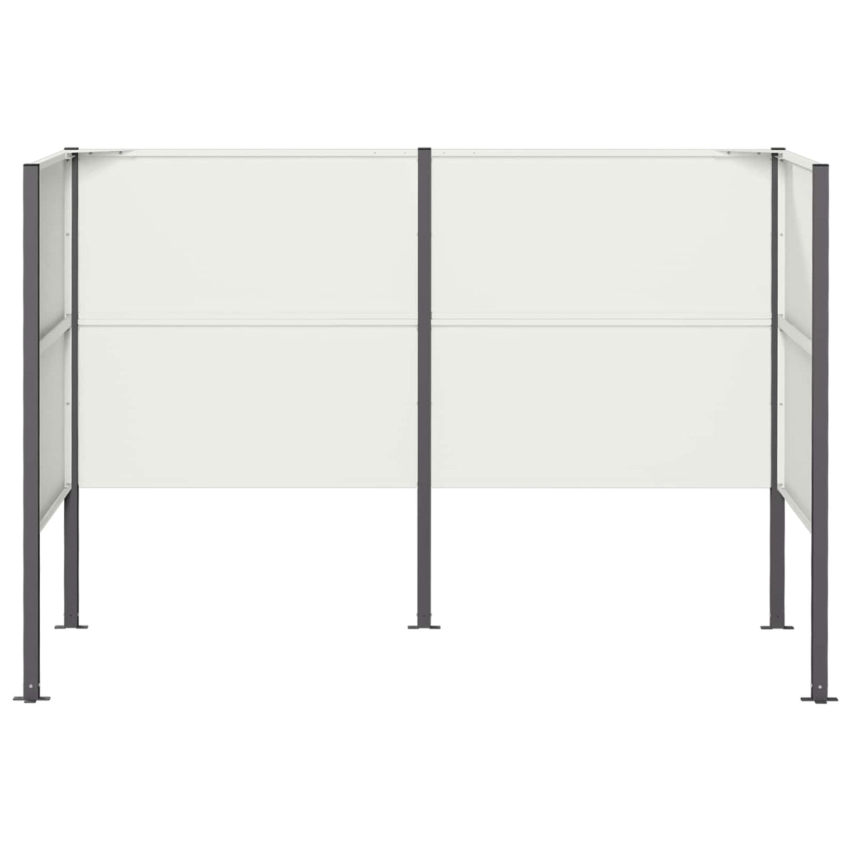 Atliekų konteinerio ekranas 167 x 85 x 113 cm Plienas Balta