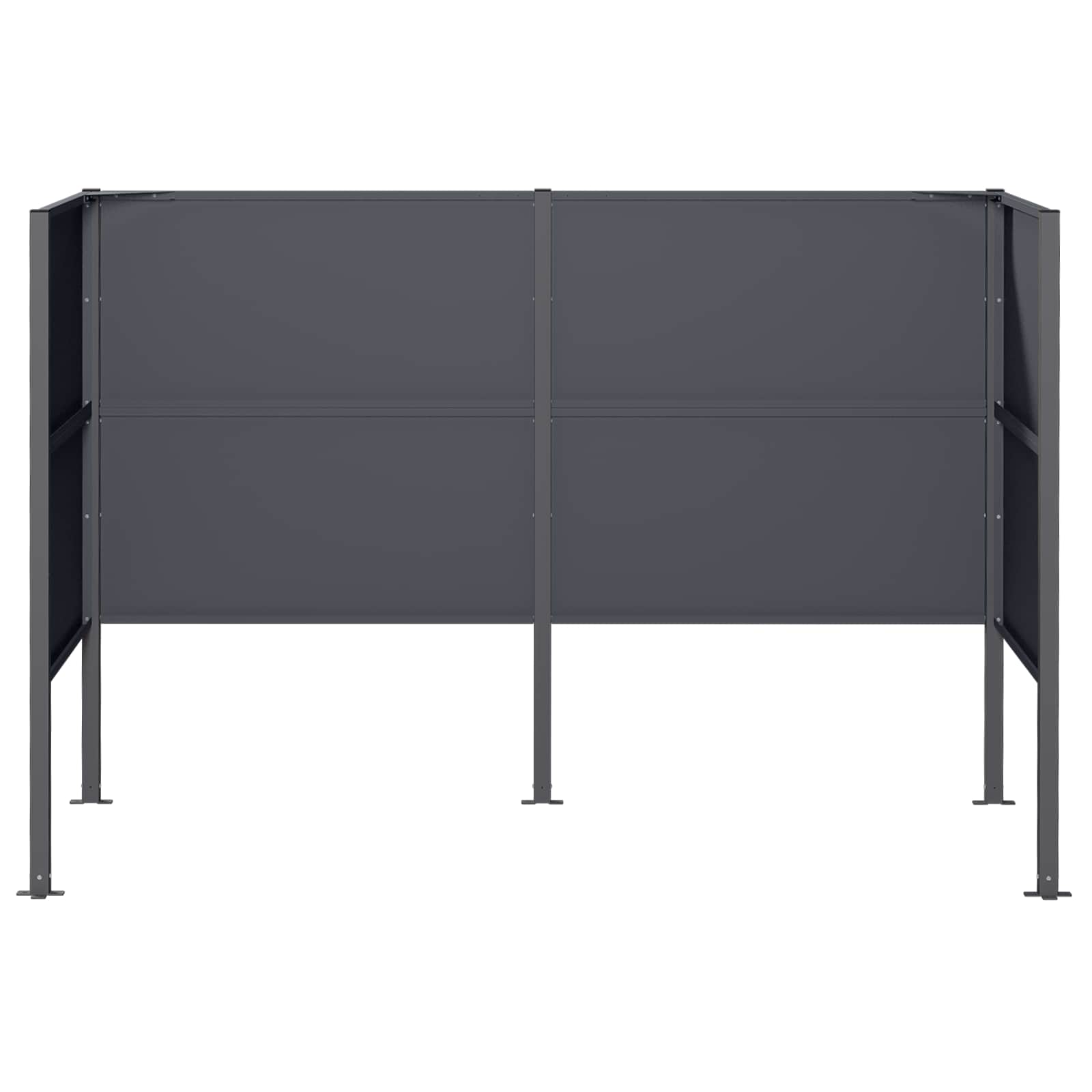 Atliekų konteinerio ekranas 167 x 85 x 113 cm Plienas Antracito
