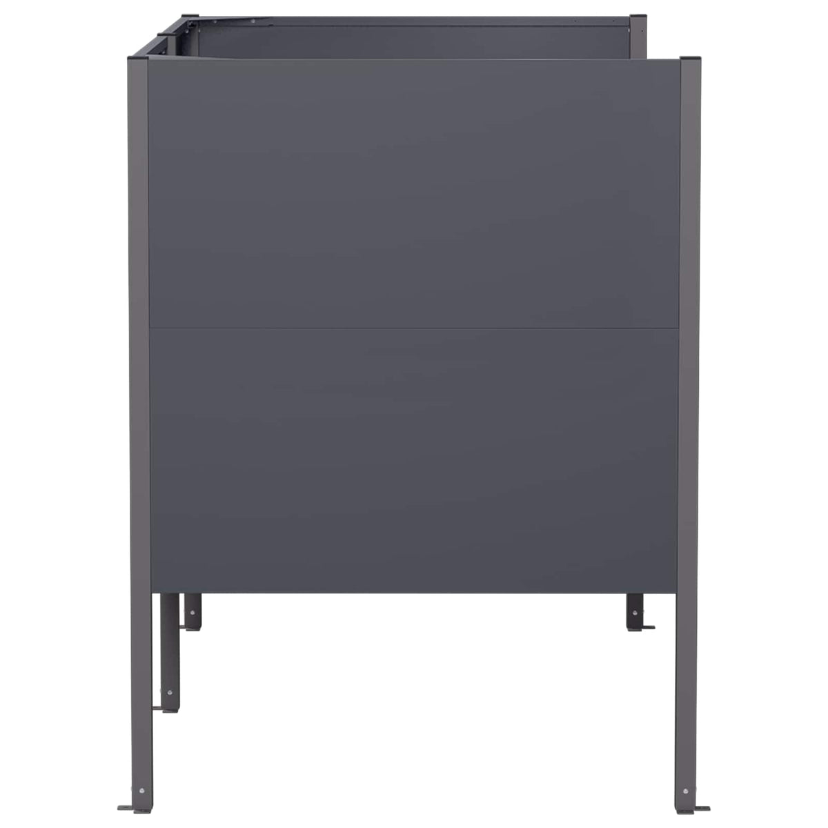 Atliekų konteinerio ekranas 167 x 85 x 113 cm Plienas Antracito