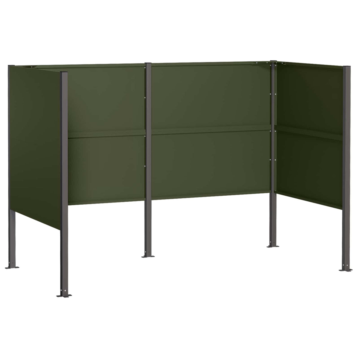 Atliekų konteinerio ekranas 167 x 85 x 113 cm Plienas