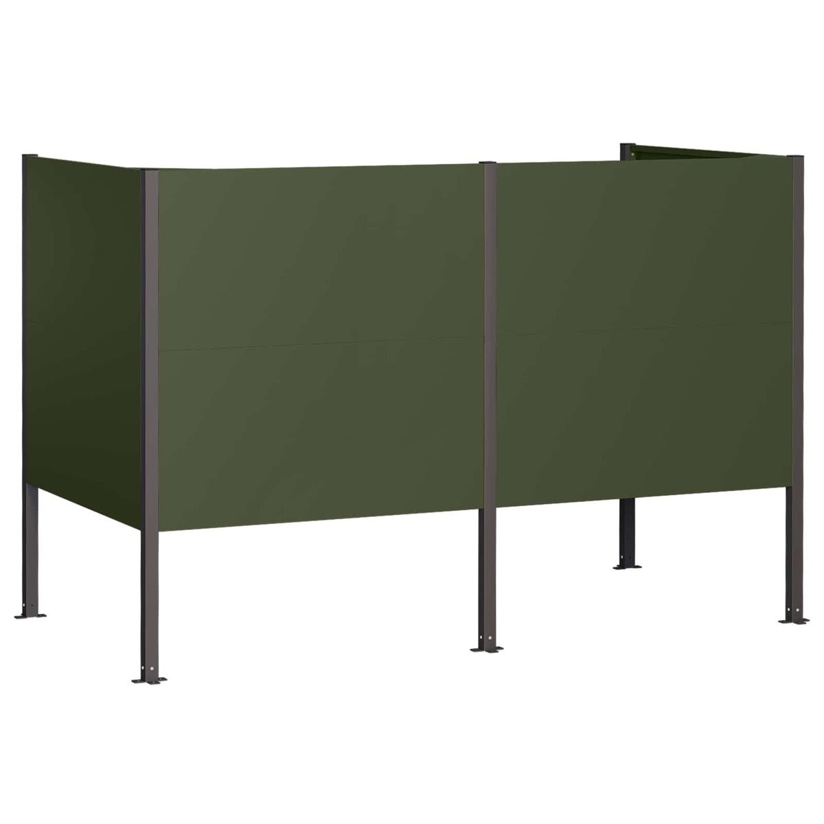 Atliekų konteinerio ekranas 167 x 85 x 113 cm Plienas
