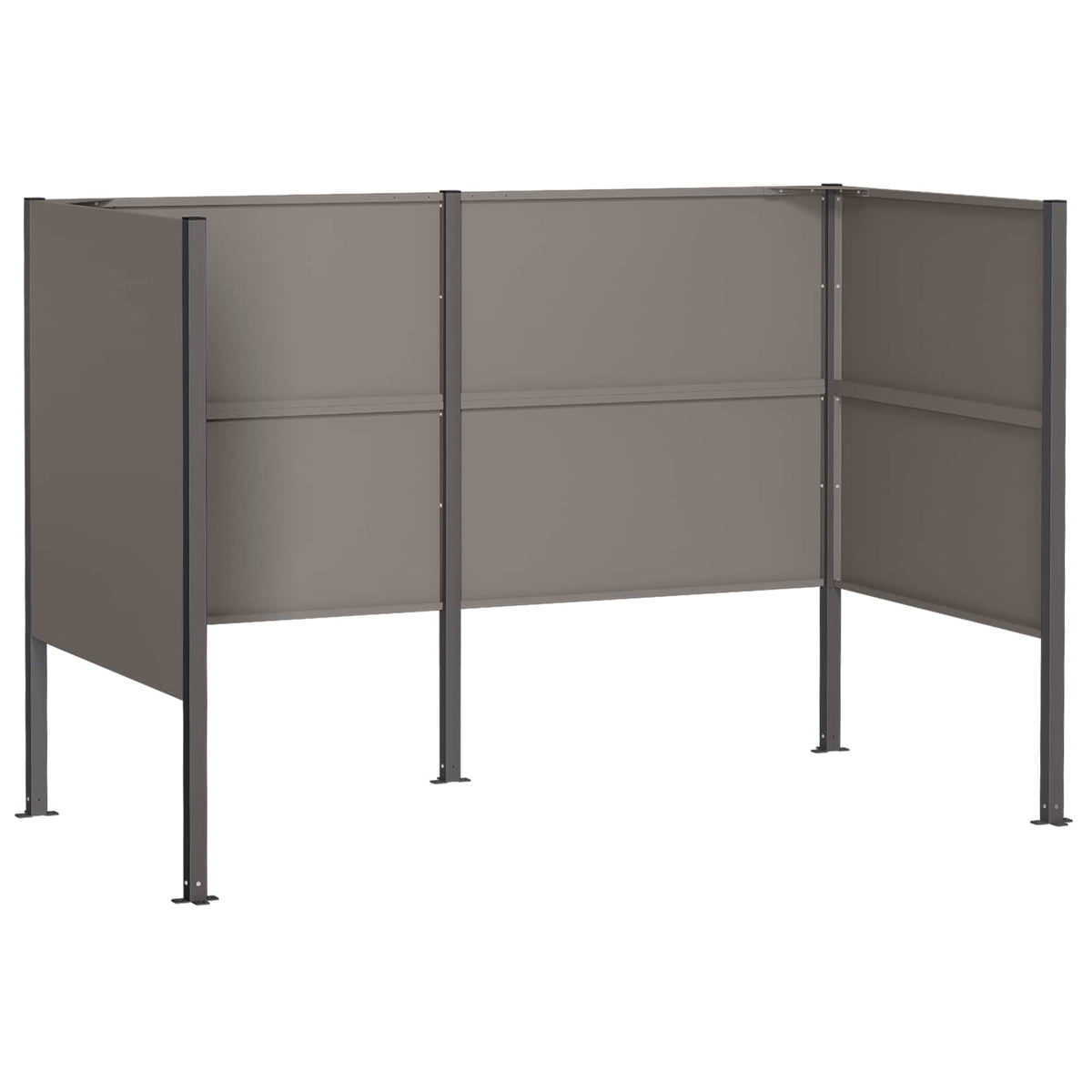 Atliekų konteinerio ekranas 167 x 85 x 113 cm Rūdijanti