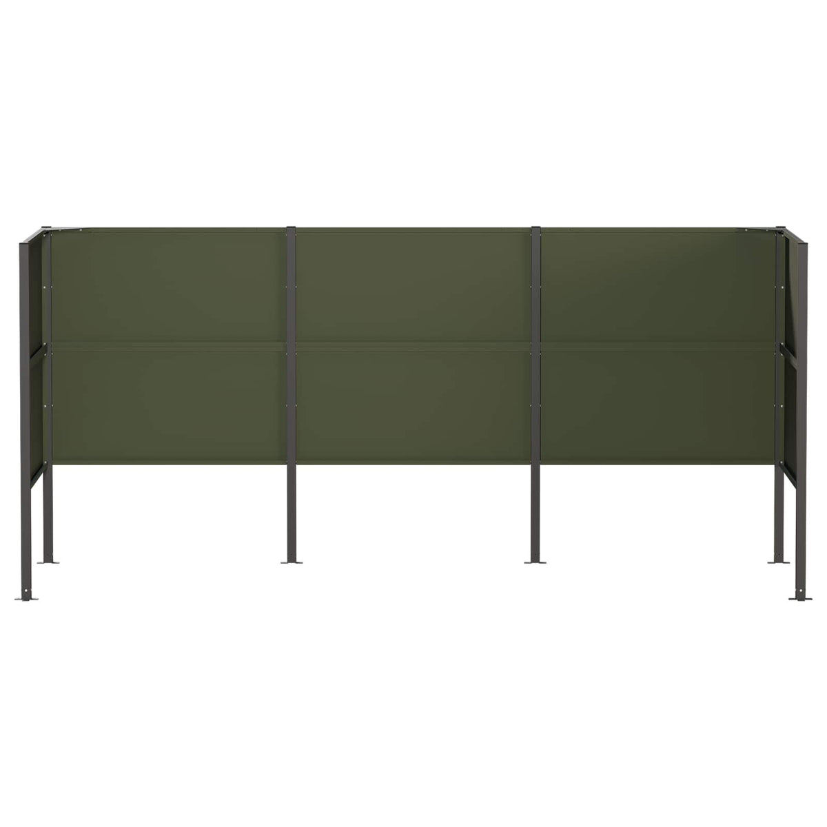 Atliekų konteinerio ekranas 249 x 85 x 113 cm Plienas