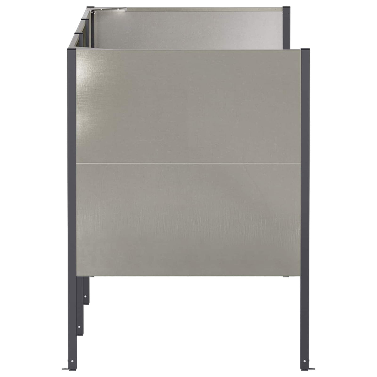 Atliekų konteinerio ekranas 249 x 85 x 113 cm Sidabrinė