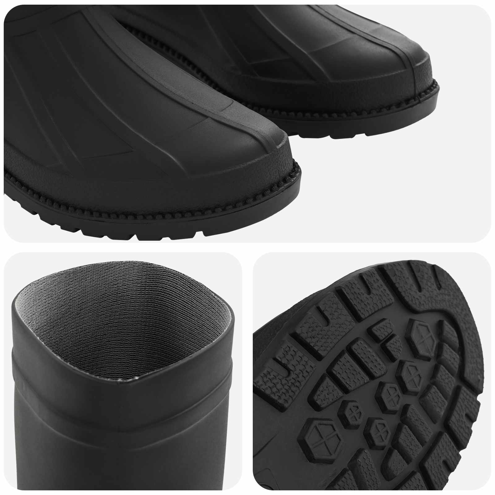 Lietaus Batai PVC Dydis 45 Juoda