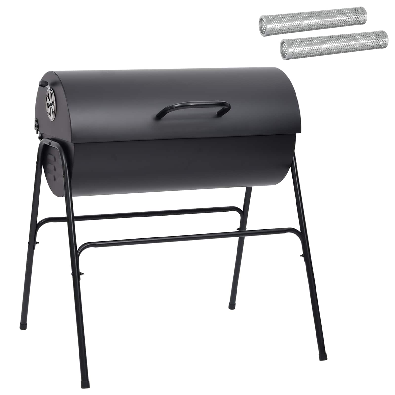 Lauko grilis 3 pcs 80 x 73 x 90 cm Juoda Metalas