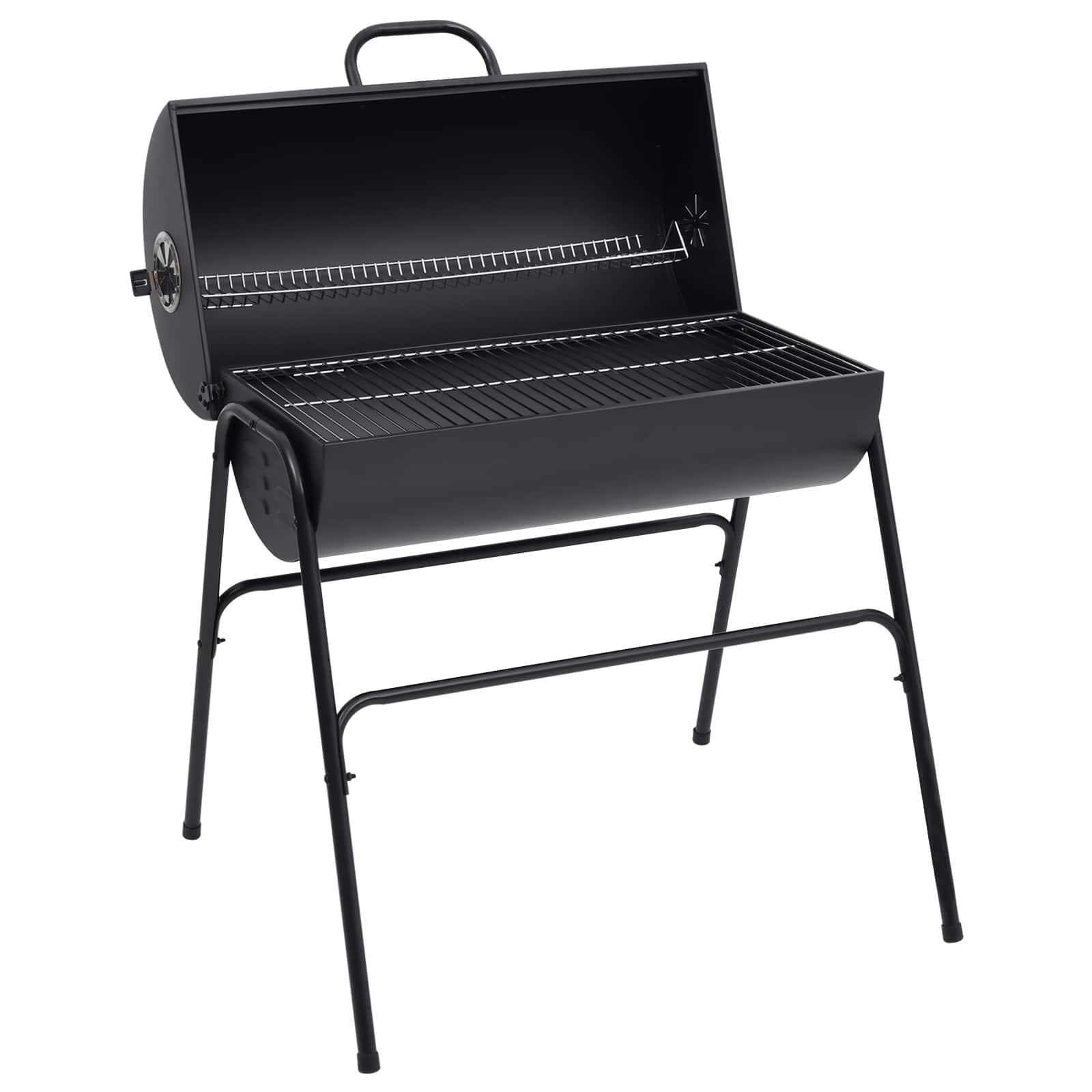 Lauko grilis 3 pcs 80 x 73 x 90 cm Juoda Metalas