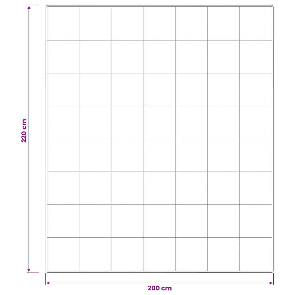 Antklodė FULDA 200 x 220 cm Vasara 100 GSM 90% žąsų pūkai Balta