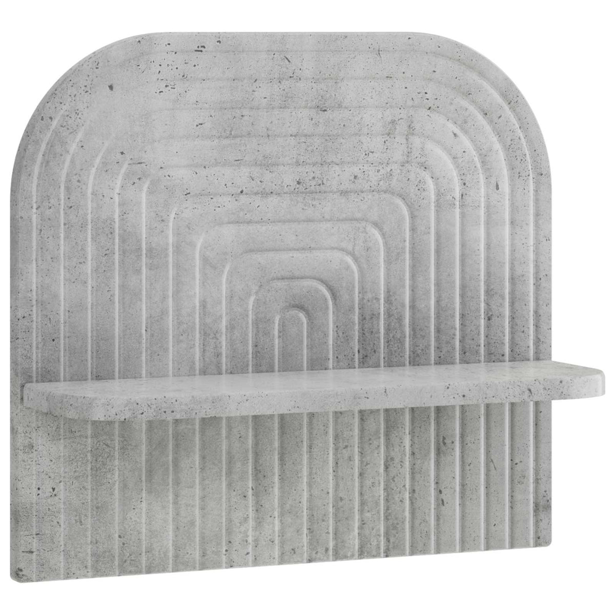 Sieninė lentyna 2 vnt. Betono pilka 41 x 13,5 x 37,5 cm