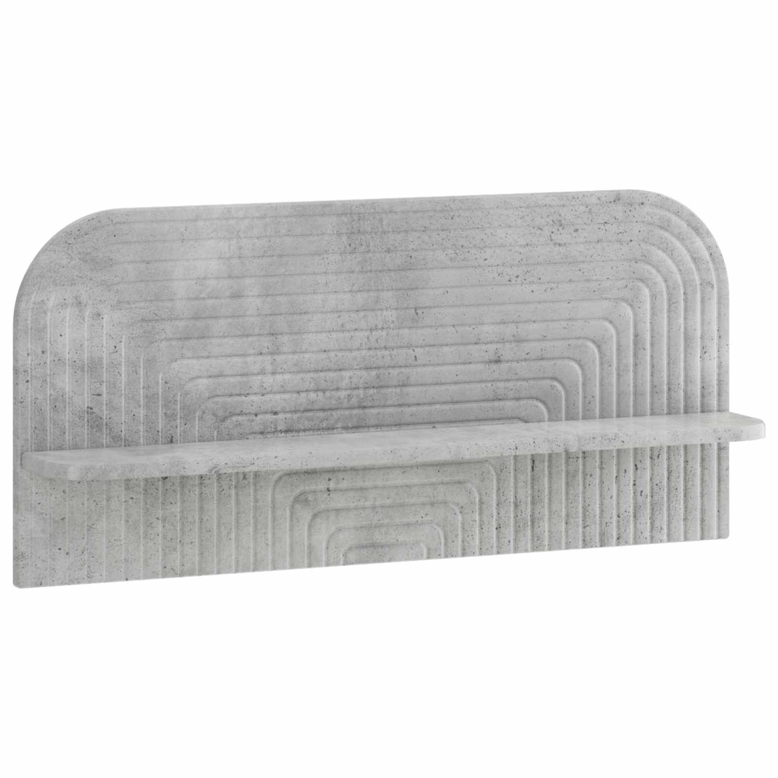 Sieninė lentyna 2 vnt. Betono pilka 80,5 x 13,5 x 37,5 cm