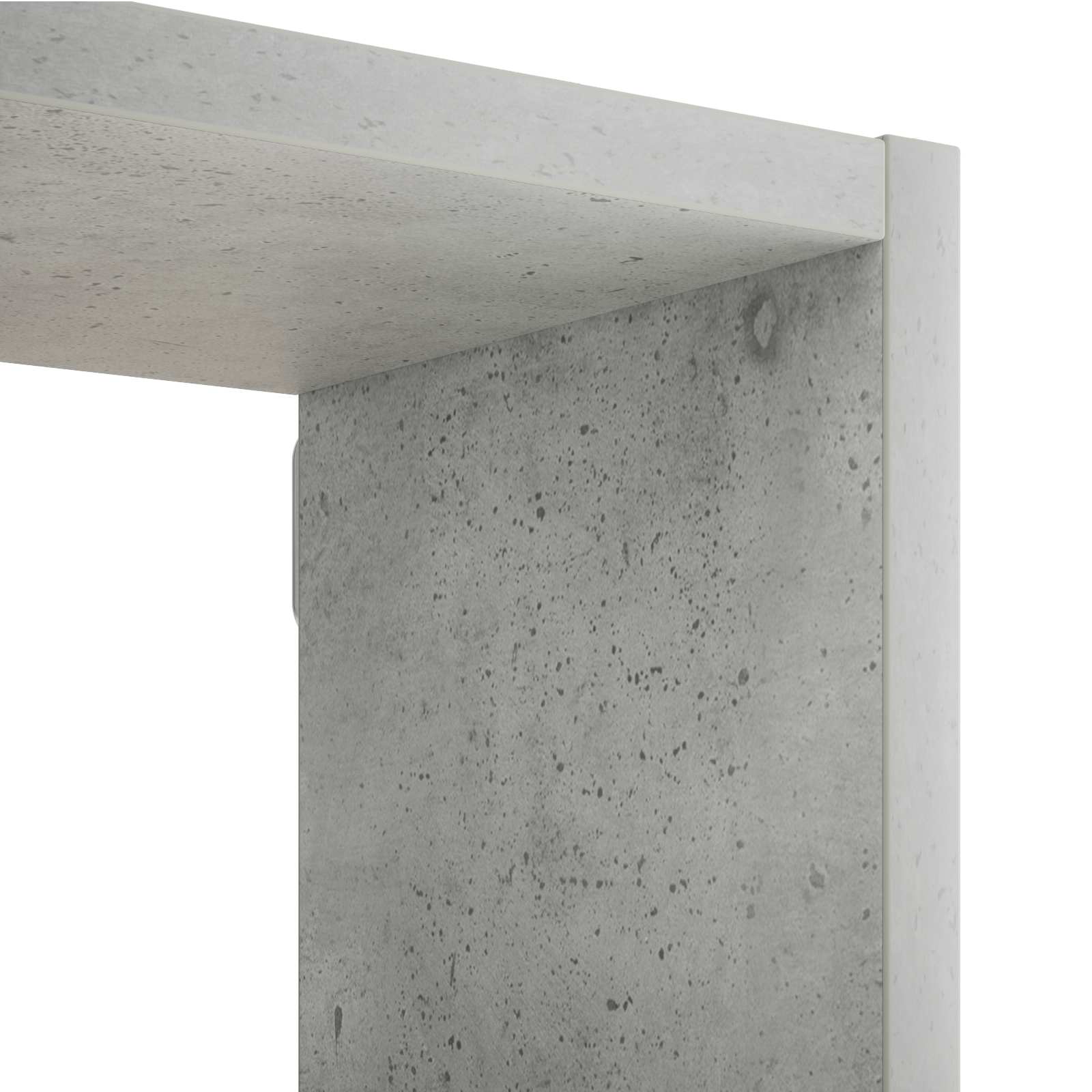 Sieninė lentyna Betono pilka 70 x 17 x 101 cm Apdirbta mediena