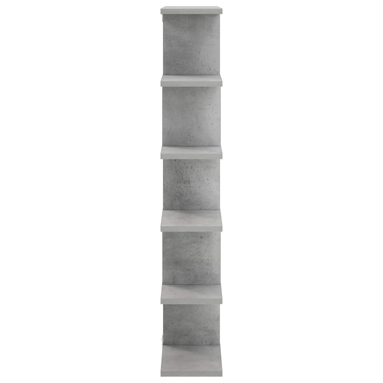 Sieninė lentyna Betono pilka 70 x 17 x 101 cm Apdirbta mediena