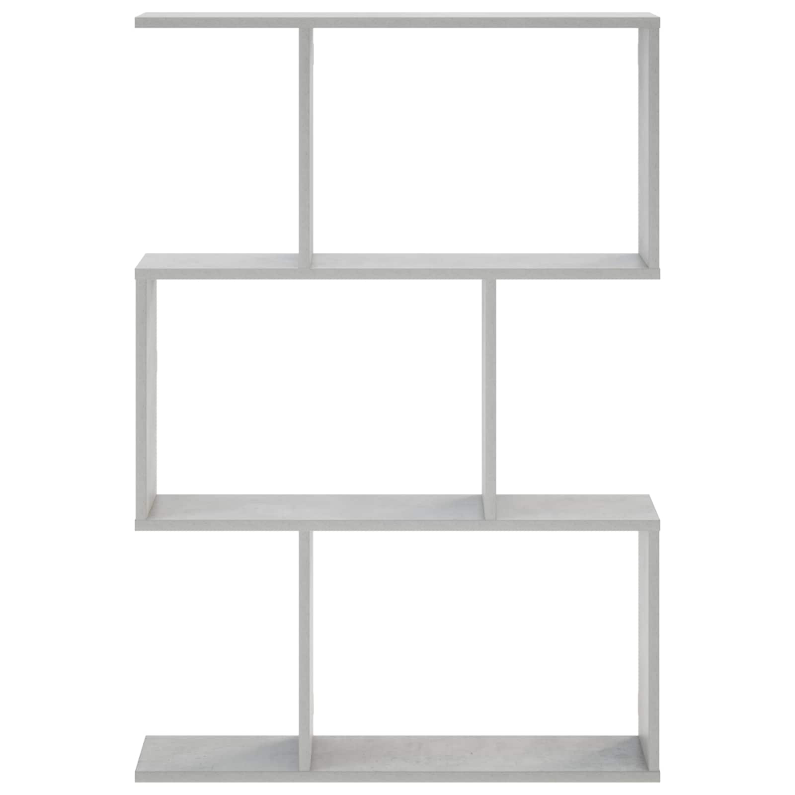 Sieninė lentyna Betono pilka 72 x 17 x 105 cm Apdirbta mediena