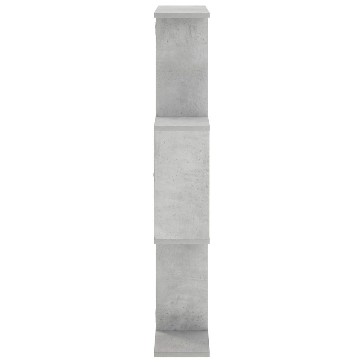 Sieninė lentyna Betono pilka 72 x 17 x 105 cm Apdirbta mediena
