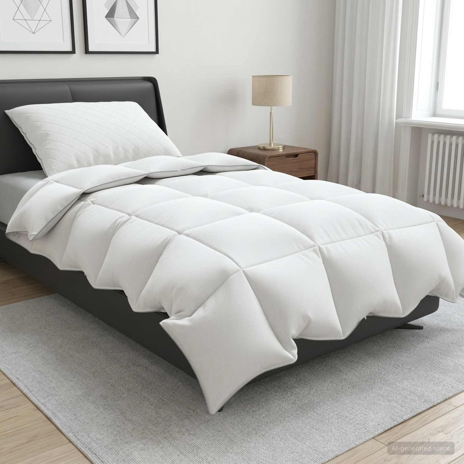 90% žąsies pūkų antklodės komplektas FULDA 2 pcs 152 x 203 cm