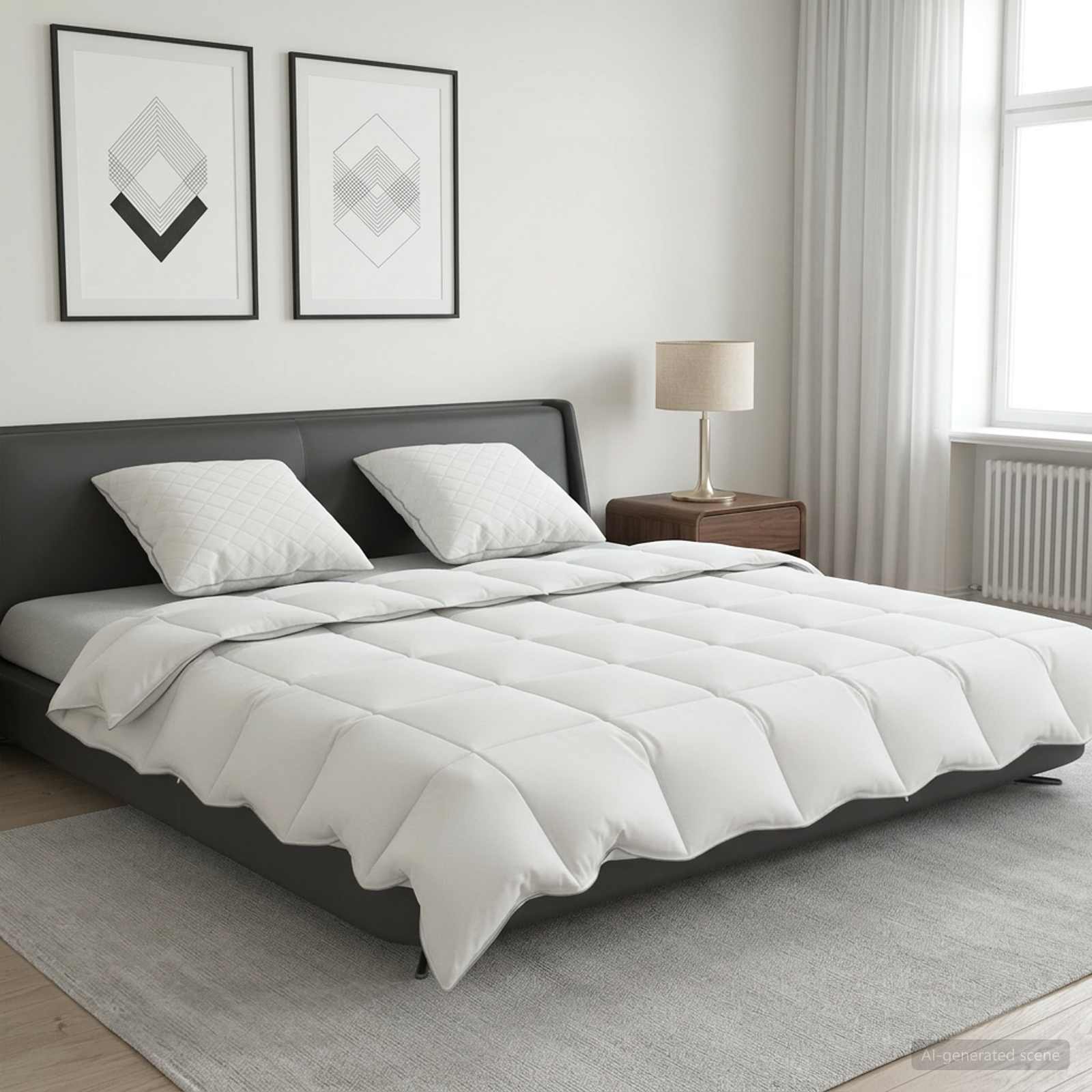 90% žąsies pūkų antklodės komplektas FULDA 3 pcs 200 x 220 cm