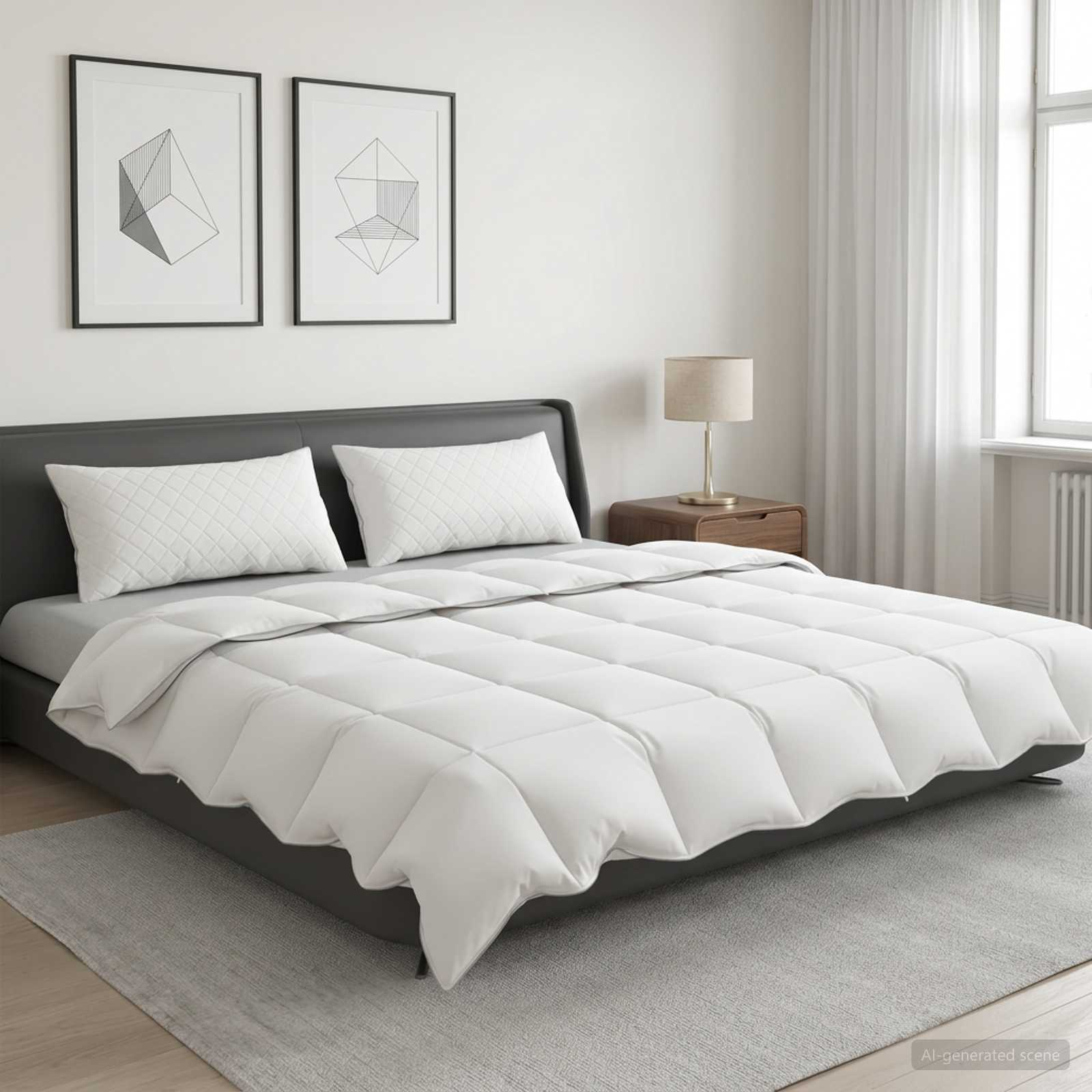 90% žąsies pūkų antklodės komplektas FULDA 3 pcs 240 x 260 cm