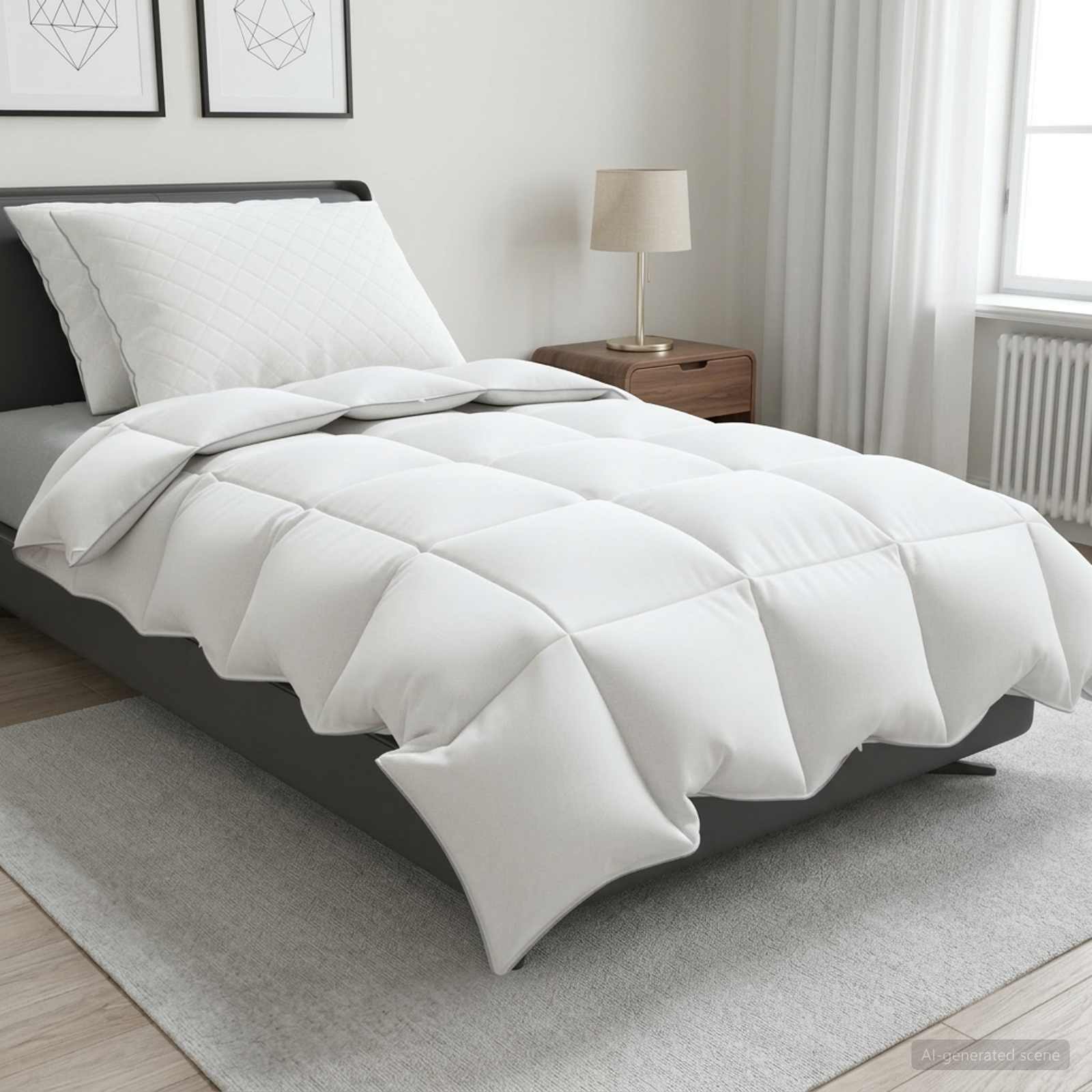 90% žąsies pūkų antklodės komplektas FULDA 3 pcs 140 x 220 cm