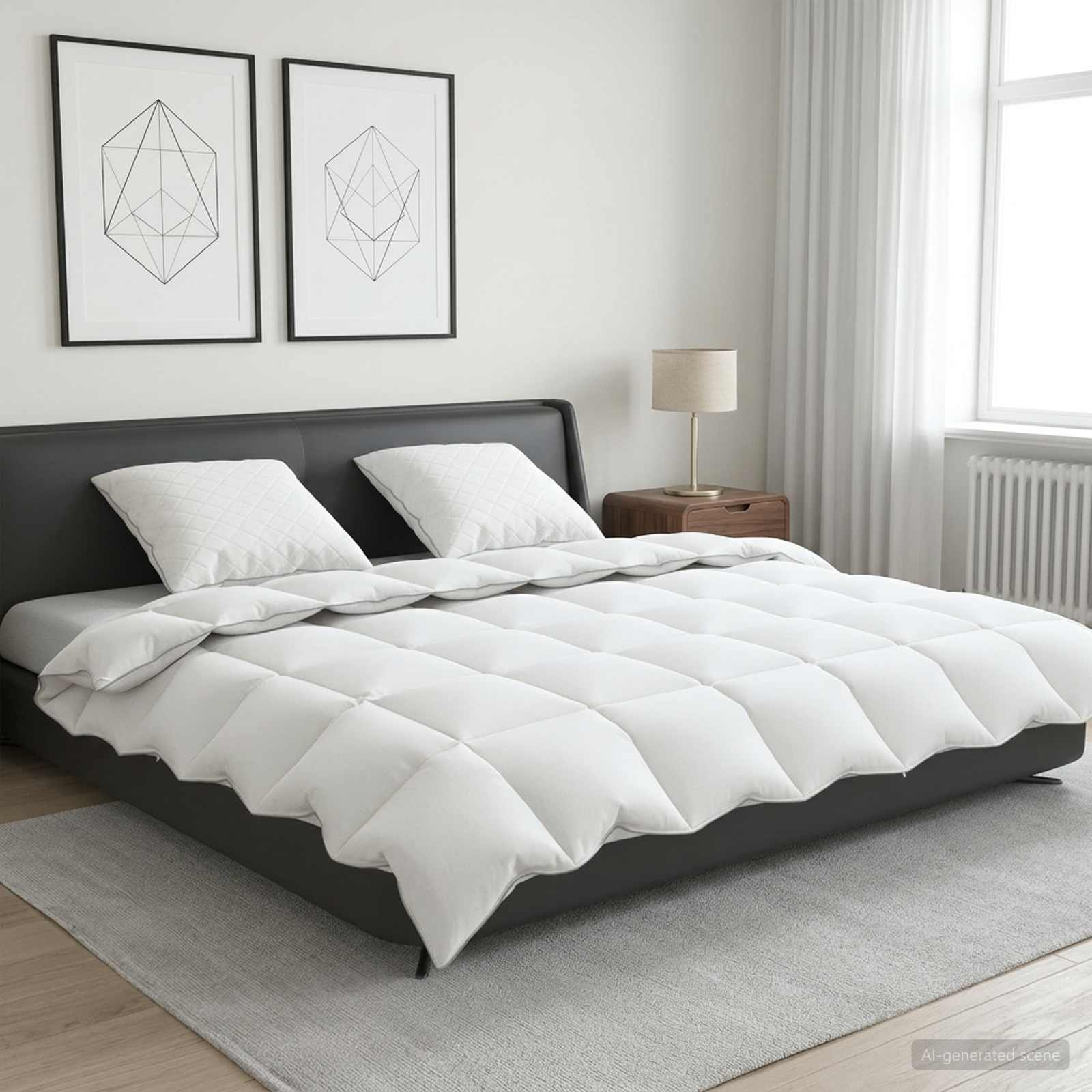 90% žąsies pūkų antklodės komplektas FULDA 3 pcs 240 x 260 cm