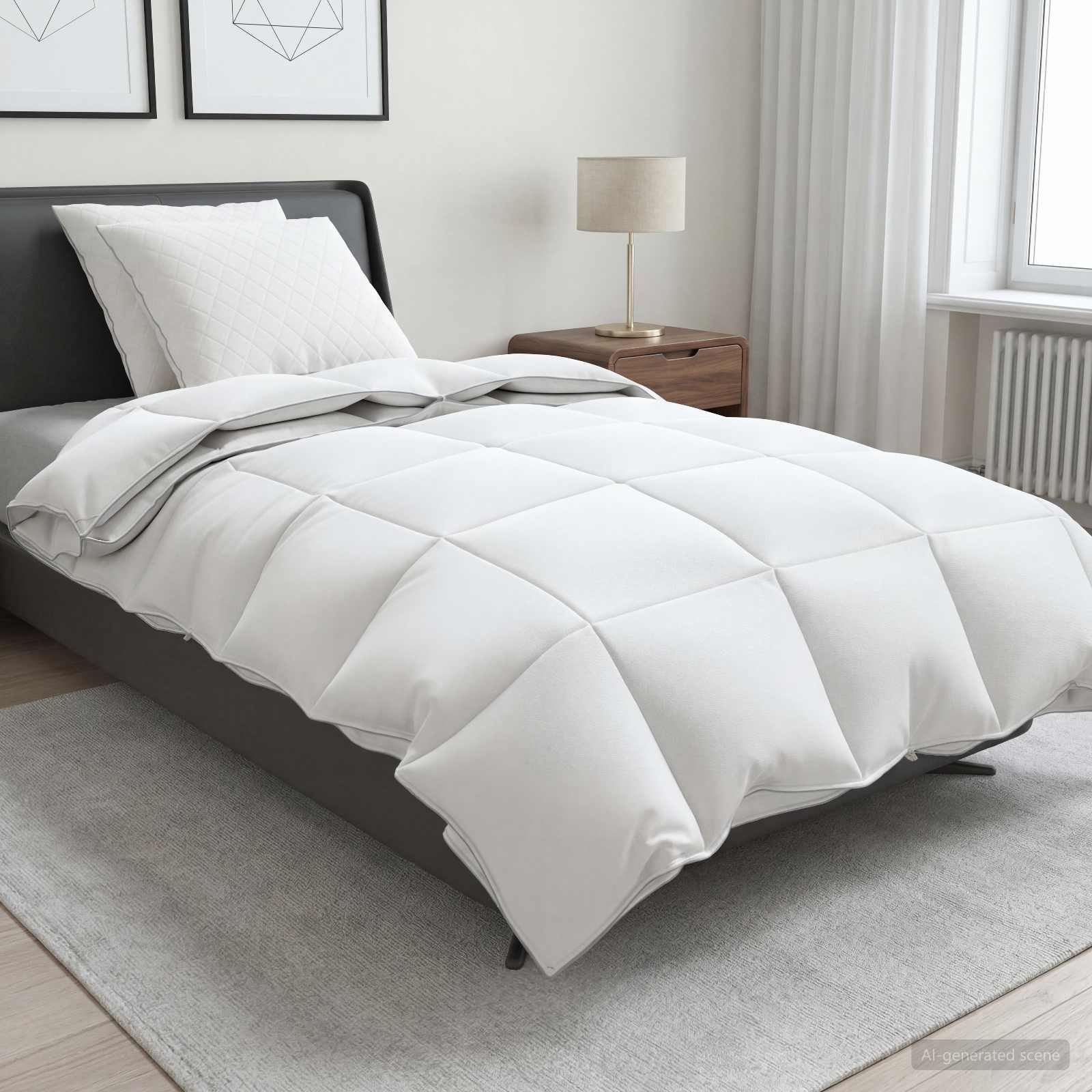 90% žąsies pūkų antklodės komplektas FULDA 3 pcs 140 x 220 cm