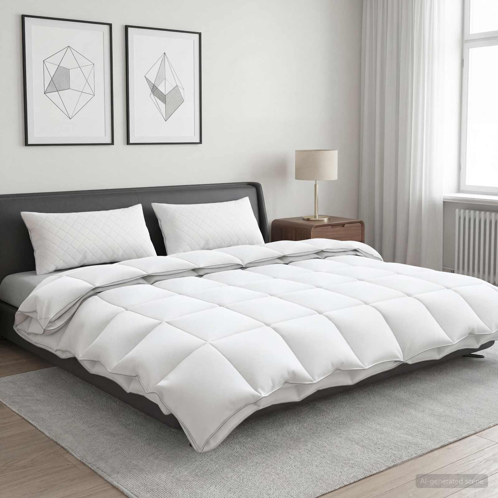 90% žąsies pūkų antklodės komplektas FULDA 3 pcs 200 x 220 cm