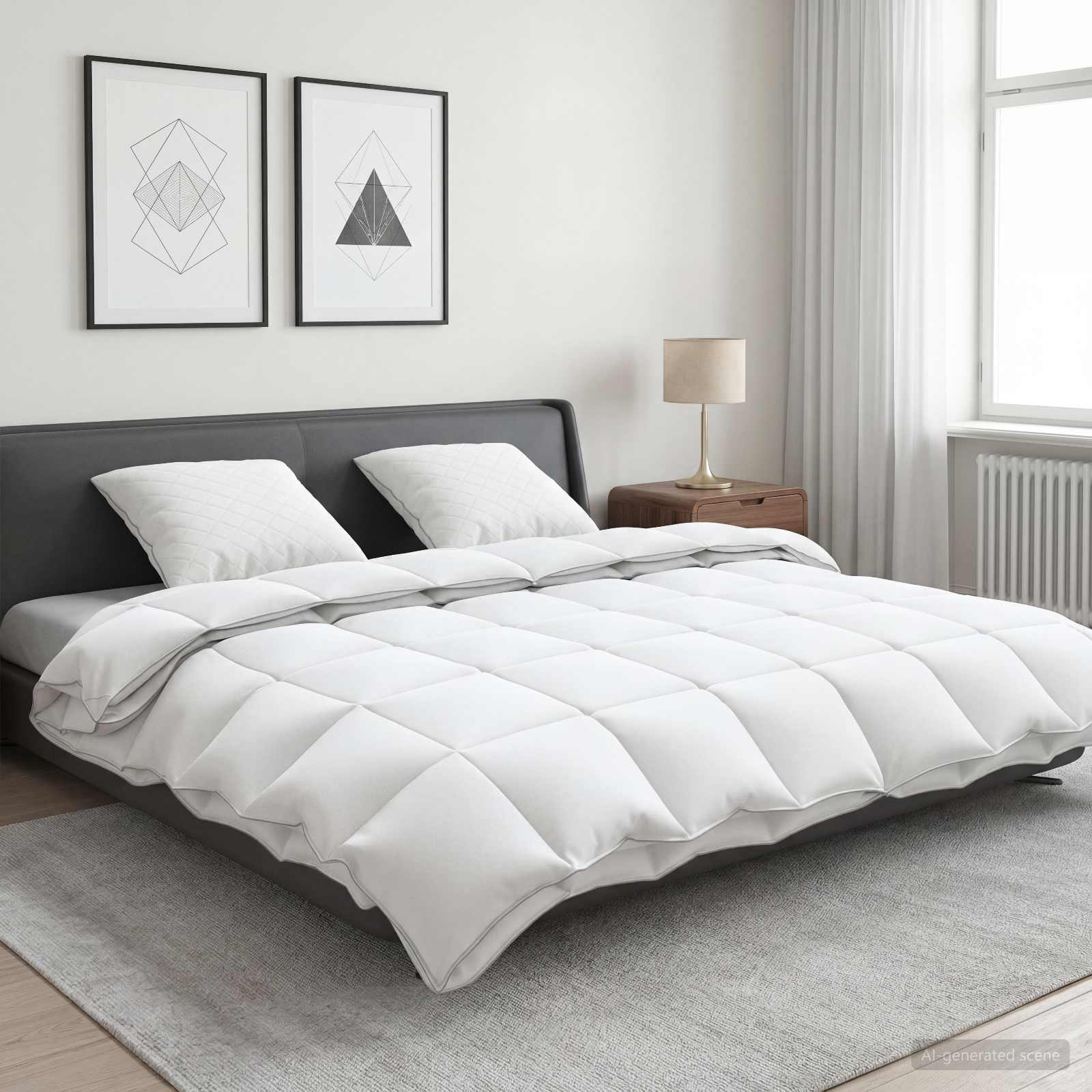 90% žąsies pūkų antklodės komplektas FULDA 3 pcs 240 x 260 cm