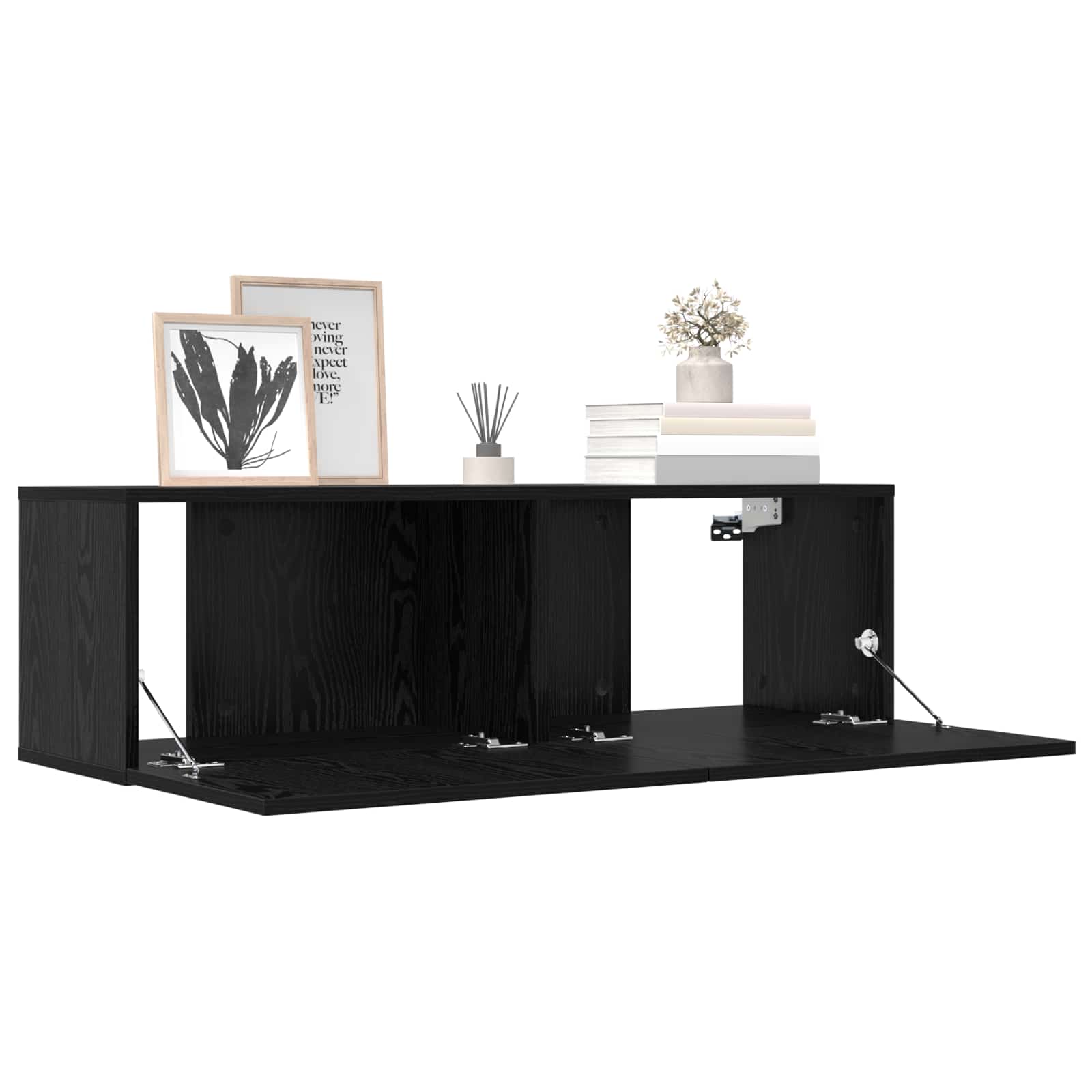 TV spintelių komplektas 8 pcs 100 x 30 x 30 cm Juodojo ąžuolo