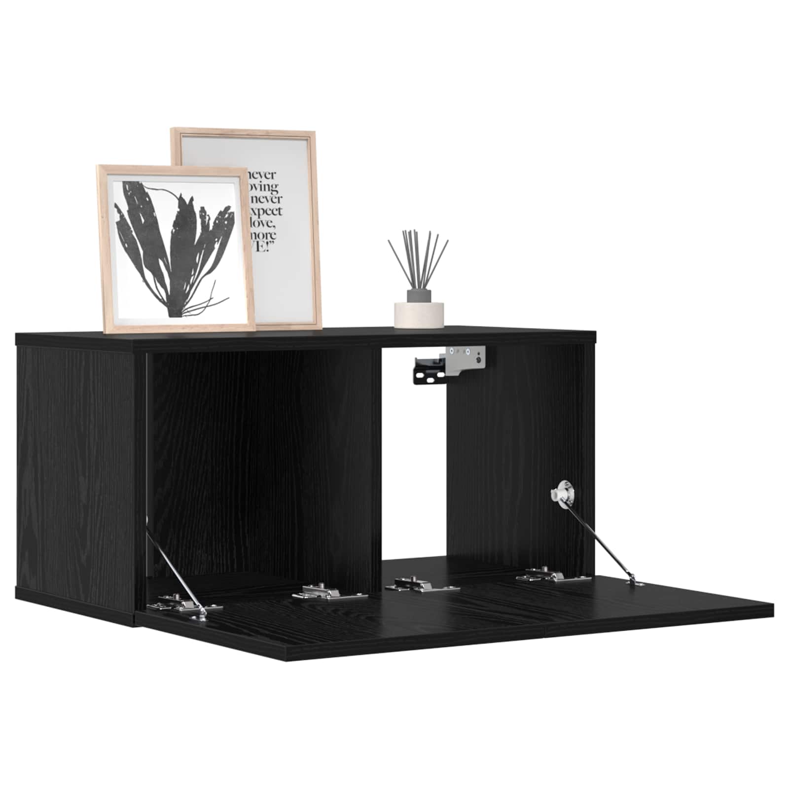 TV spintelių komplektas 10 pcs 180 x 30 x 30 cm Juodojo ąžuolo