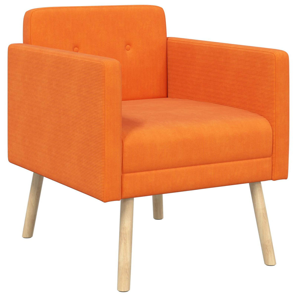 Akcentinis krėslas Oranžinė Velvetinis audinys