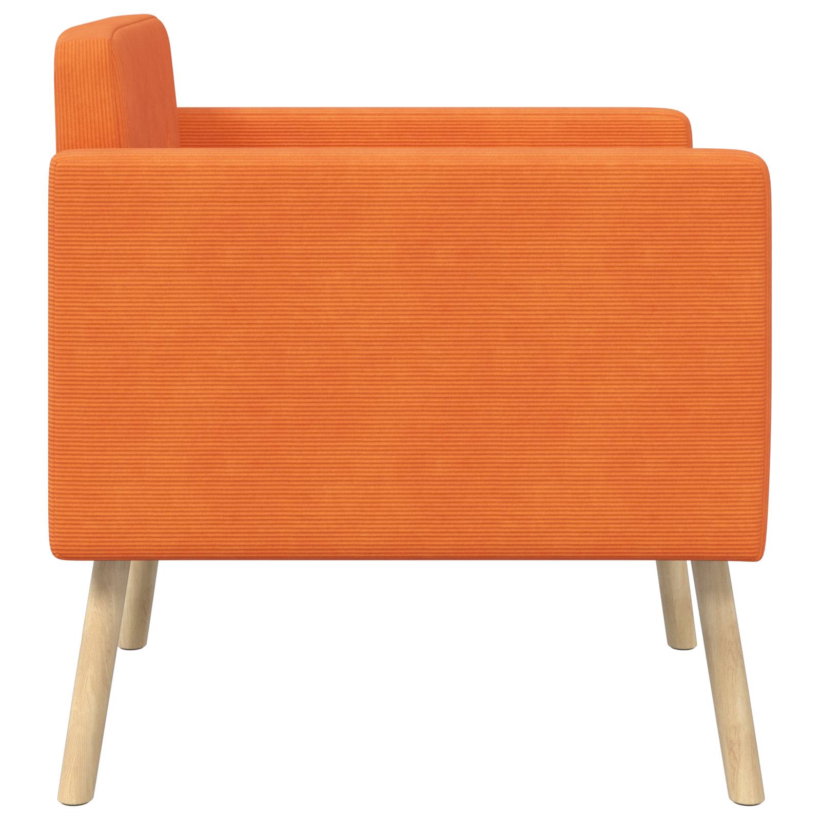 Akcentinis krėslas Oranžinė Velvetinis audinys