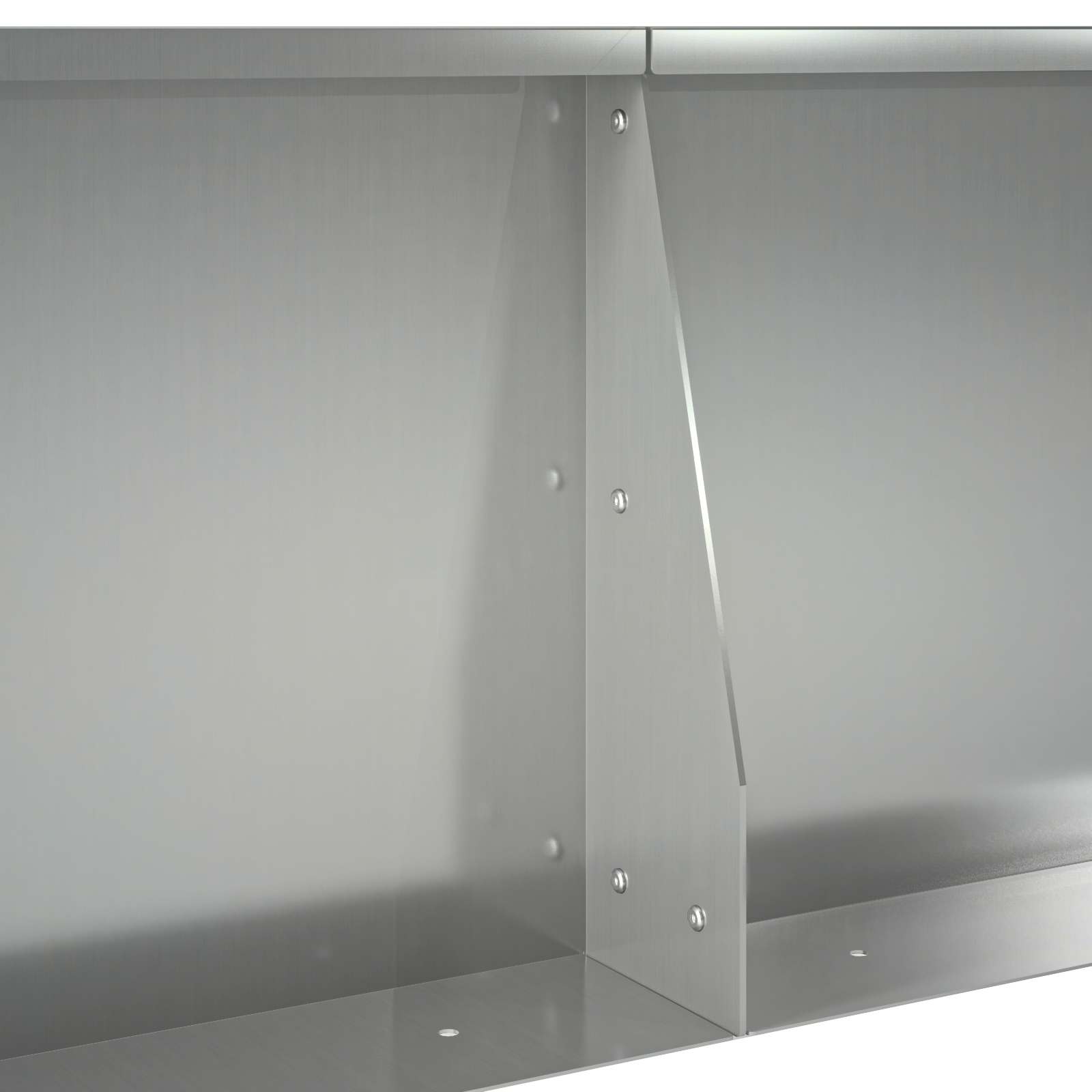 Sienelė 2 vnt. 50 x 50 x 40 cm Galvanizuotas plienas Sidabrinė