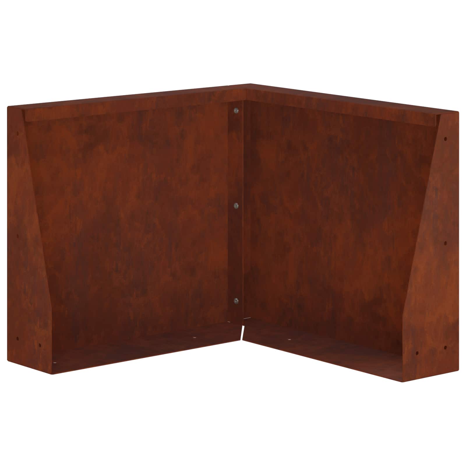 Sienelė 50 x 50 x 30 cm Atmosferos poveikiui atsparus plienas